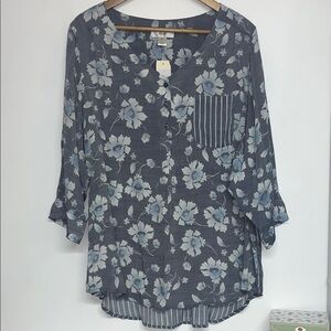 CJ Banks 2X Women’s Floral Blouse, #flowy #boho #casual #floral